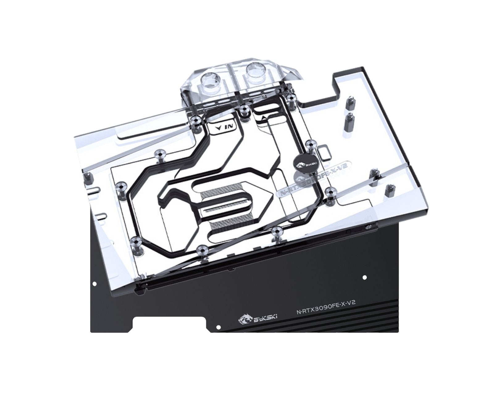 Bykski Full Coverage GPU Water Block and Backplate for nVidia