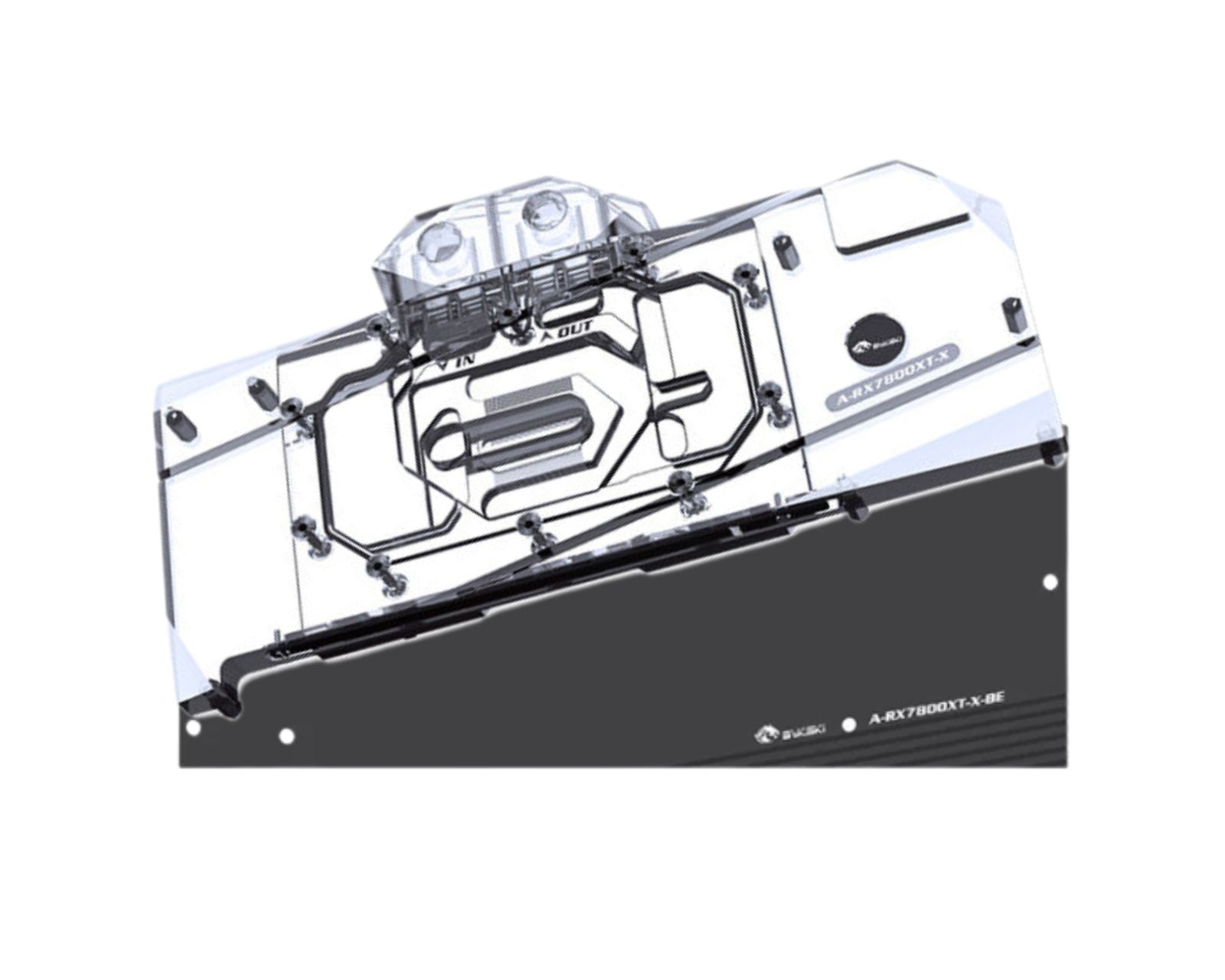 Bykski Full Coverage GPU Water Block and Backplate For AMD Radeon