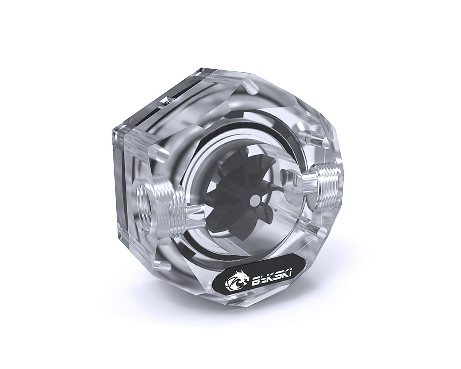 Bykski 6-Sided Flow Indicator w/ 5v Addressable RGB (RBW) (B-FMpa