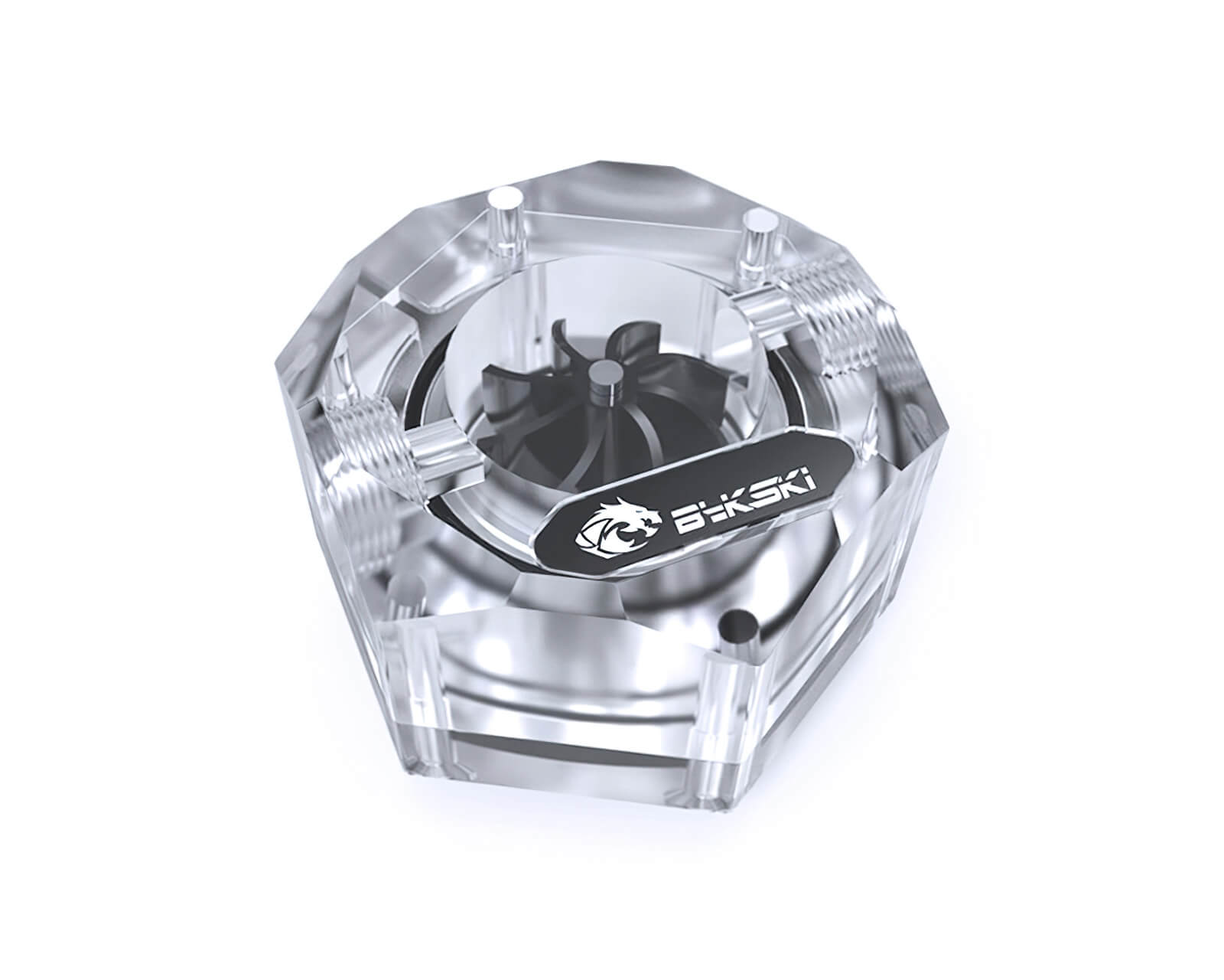 Bykski 6-Sided Flow Indicator w/ 5v Addressable RGB (RBW) (B-FMpa