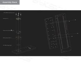 Bykski Distro Plate For PHANTEKS NV5s - PMMA w/ 5v Addressable RGB(RBW) (RGV-PHA-NV5S-P-K) - DDC Pump With Armor