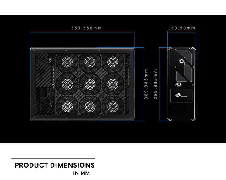 Bykski SPD External Thermal Exchange Liquid Cooling Unit - 4 GPU Optimized Thermal Solution - (B-1080-SPD-CEC-X)