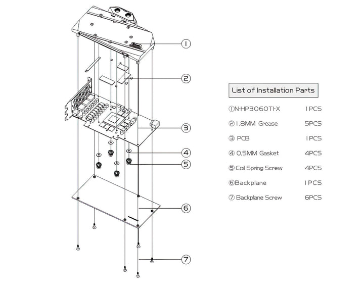 Bykski Full Coverage GPU Water Block and Backplate for Hewlett-Packard RTX 3060Ti (N-HP3060TI-X)