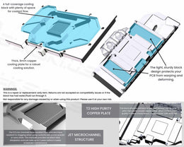 Bykski Full Coverage GPU Water Block and Backplate for Zotac Gaming GeForce 4070Ti OC (N-ST4070TIXG-X)
