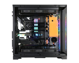 Bykski Distro Plate For LIAN LI O11EVOXL - PMMA w/ 5v Addressable RGB(RBW) (RGV-LAN-O11EVOXL-P-K) - DDC Pump With Armor