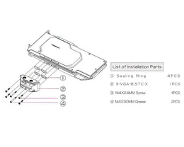 Bykski Full Coverage GPU Water Block w/ Integrated Active Backplate for MSI RTX 3090 GAMING X TRIO (N-MS3090TRIO-TC)