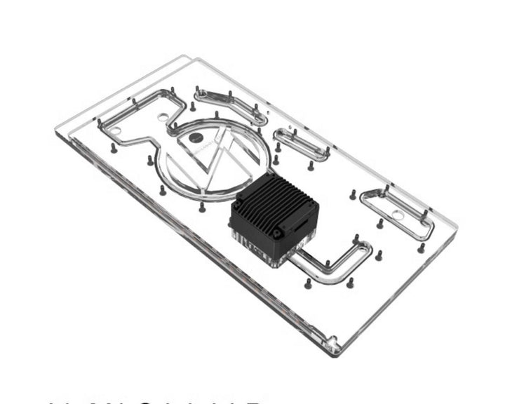 Bykski Distro Plate For Lian Li PC-011 (Front Mount) - PMMA w/ 5v Addressable RGB(RBW) (RGV-LAN-011-LI-P-K) - DDC Pump With Armor