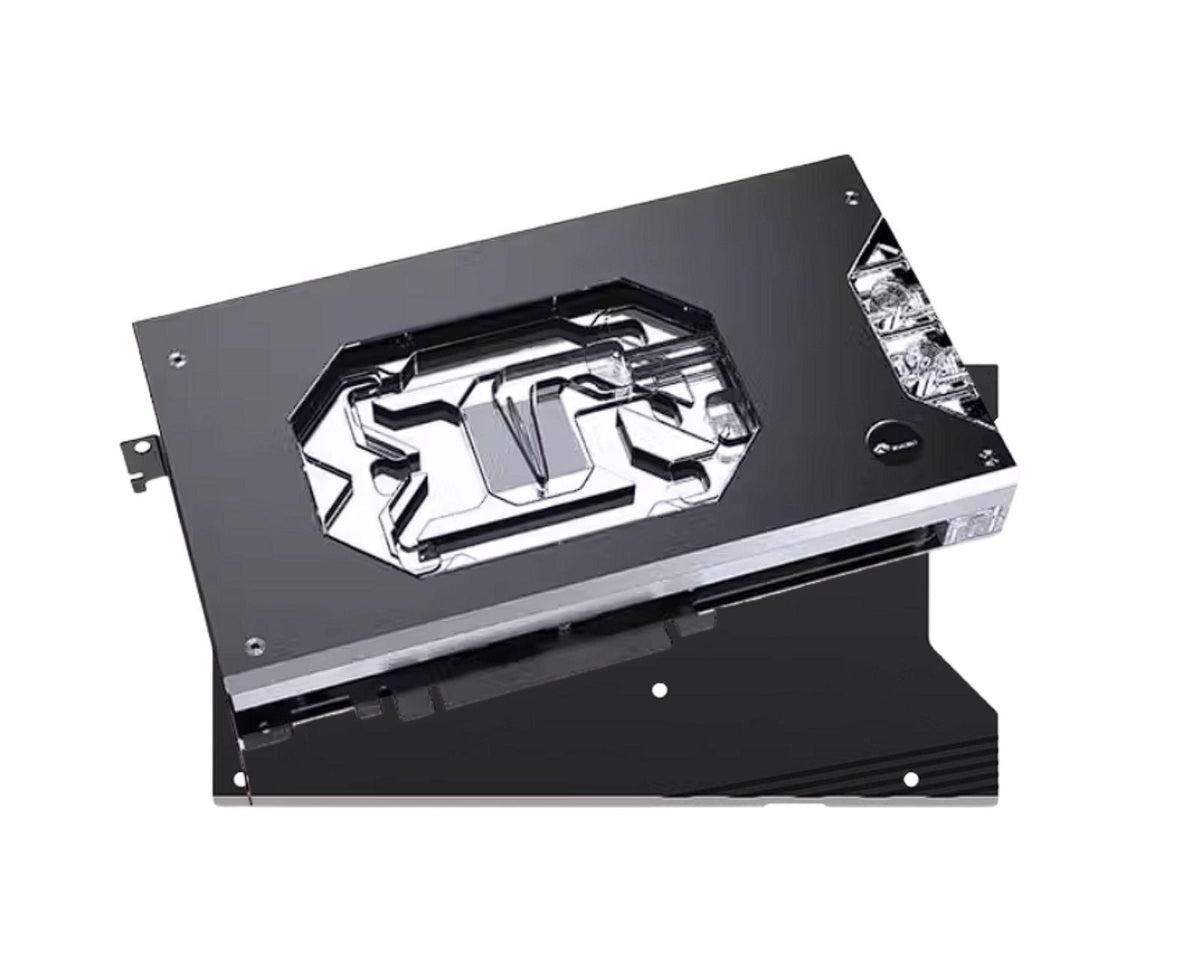 Bykski Armored End Port GPU Water block with Backplate For MSI GeForce RTX 5090D 32G GAMING TRIO OC (N-MS5090DTRIO-X)