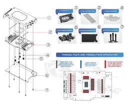 Bykski Armored End Port GPU Water Block with Backplate For ASUS TUF GeForce RTX 5080-016G-GAMING (N-AS5080TUF-X)