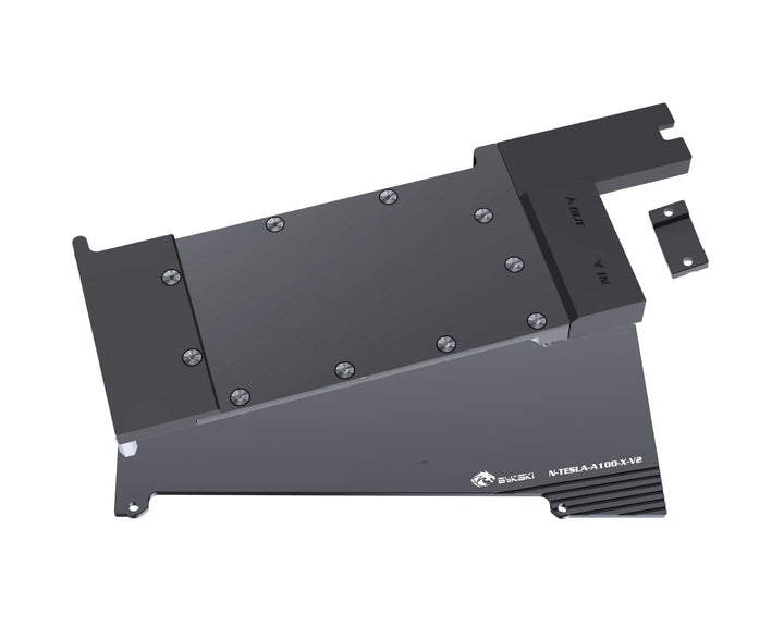 Bykski Metal/POM GPU Water Block and Backplate For NVIDIA TESLA A100 40GB - (N-TESLA-A100-X-V2) - Continuous Usage