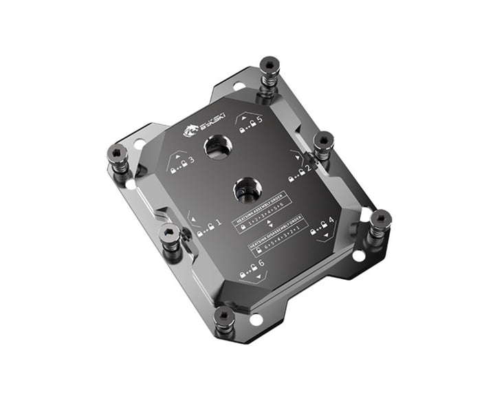Bykski CPU-FT5796-X ARM S5000C 64 CPU Water Cooling Block - Full Metal - Nickel Plated - Gray