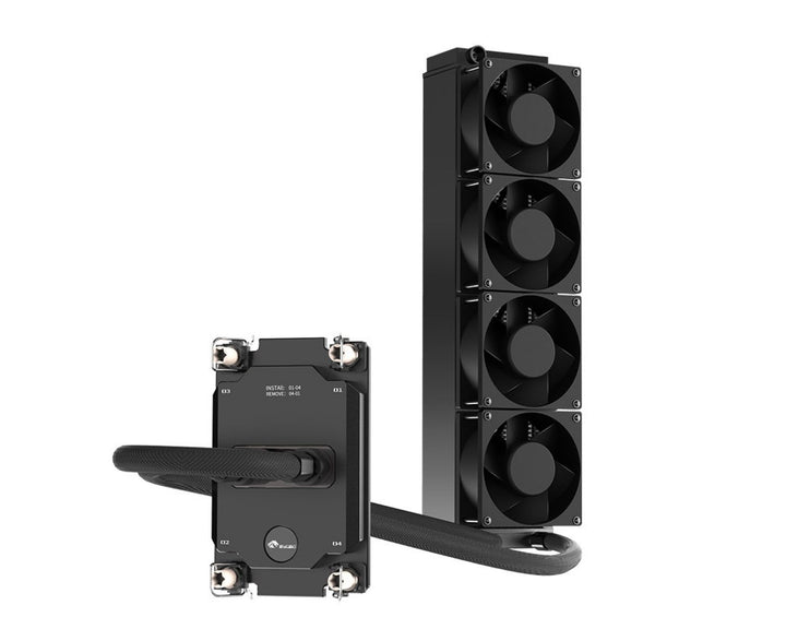 Bykski Durable 4x80mm 2U Server AIO Liquid CPU Cooler For Intel Sapphire Rapids (LGA 4677) - Continuous Usage