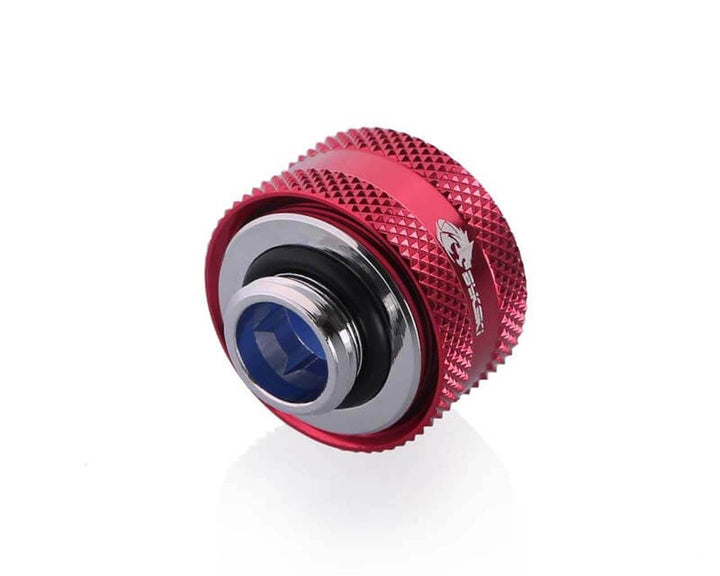 Bykski Anti-Off Rigid 16mm OD Fitting (B-FTHTJ-L16) - Red