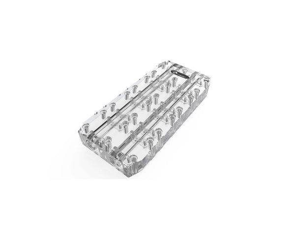 Bykski Quad GPU 40mm SLI/CF Connection Bridge Block for TC Blocks - (B-L3-4WAY-TC)
