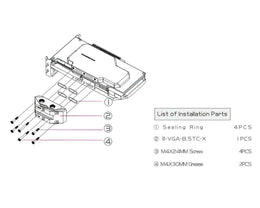 Bykski Full Coverage GPU Water Block w/ Integrated Active Backplate for Colorful iGame Battle-Axe RTX 3090 (N-IG3090ZF-TC)