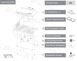 Bykski Full Coverage GPU Water Block and Backplate For GALAX RTX 4070 Ti BOOMSTAR OC (N-GY4070TIXY-X)