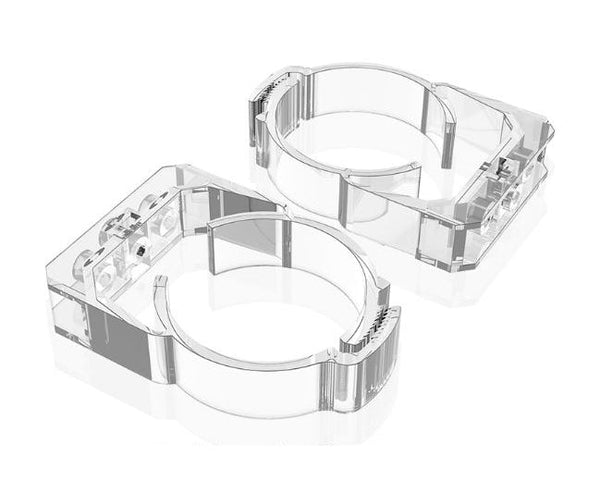 Bykski 60mm Thick Reservoir Mounting Clip - Clear - 2 Pack (B-CT60-RB-V2)