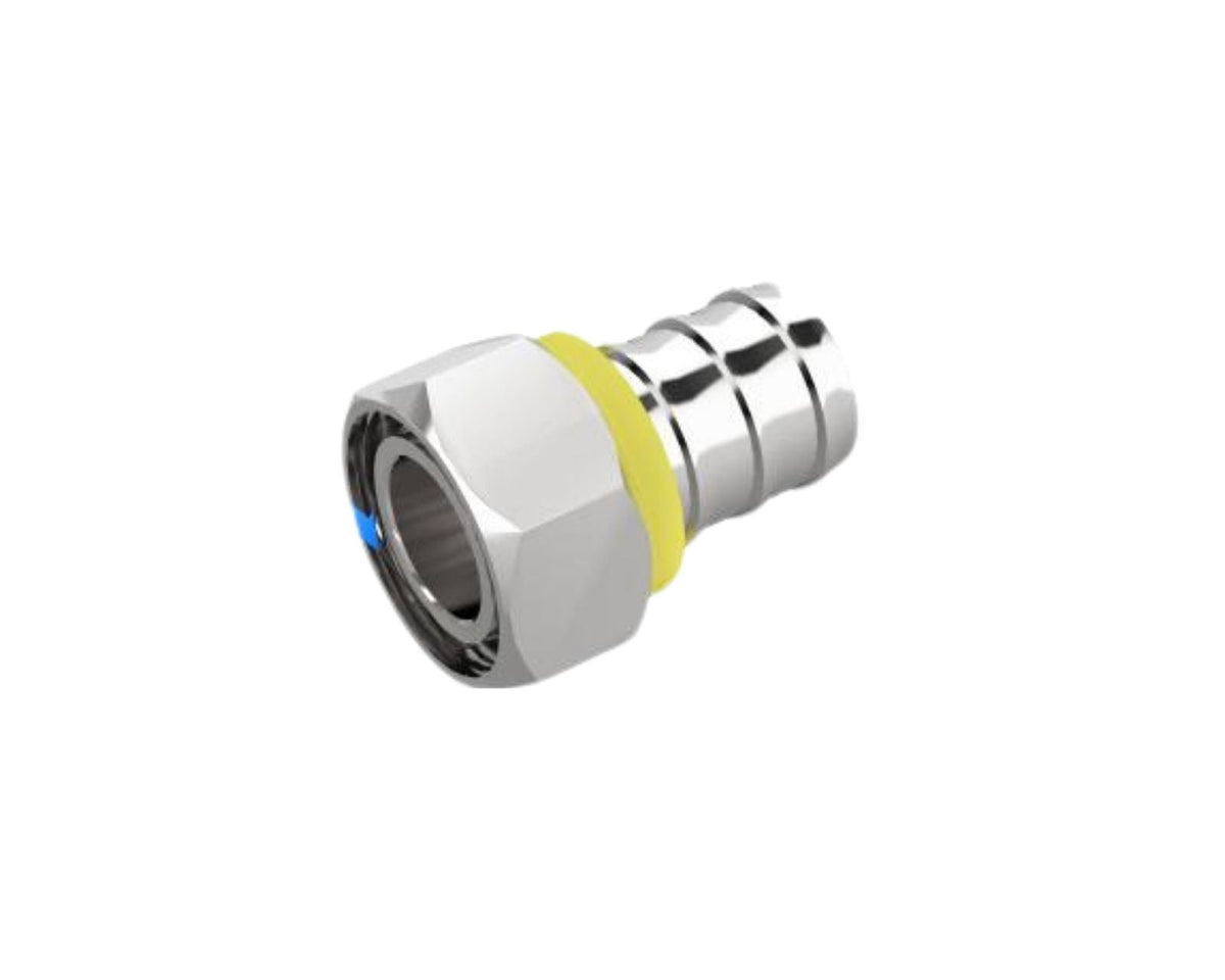 Bykski Stainless Steel Durable Server P-Lok DIY Fitting - 14mm Threaded to Barbed for 6mm (1/4in) Tubing (CC-TJ-SR-P-8-4)