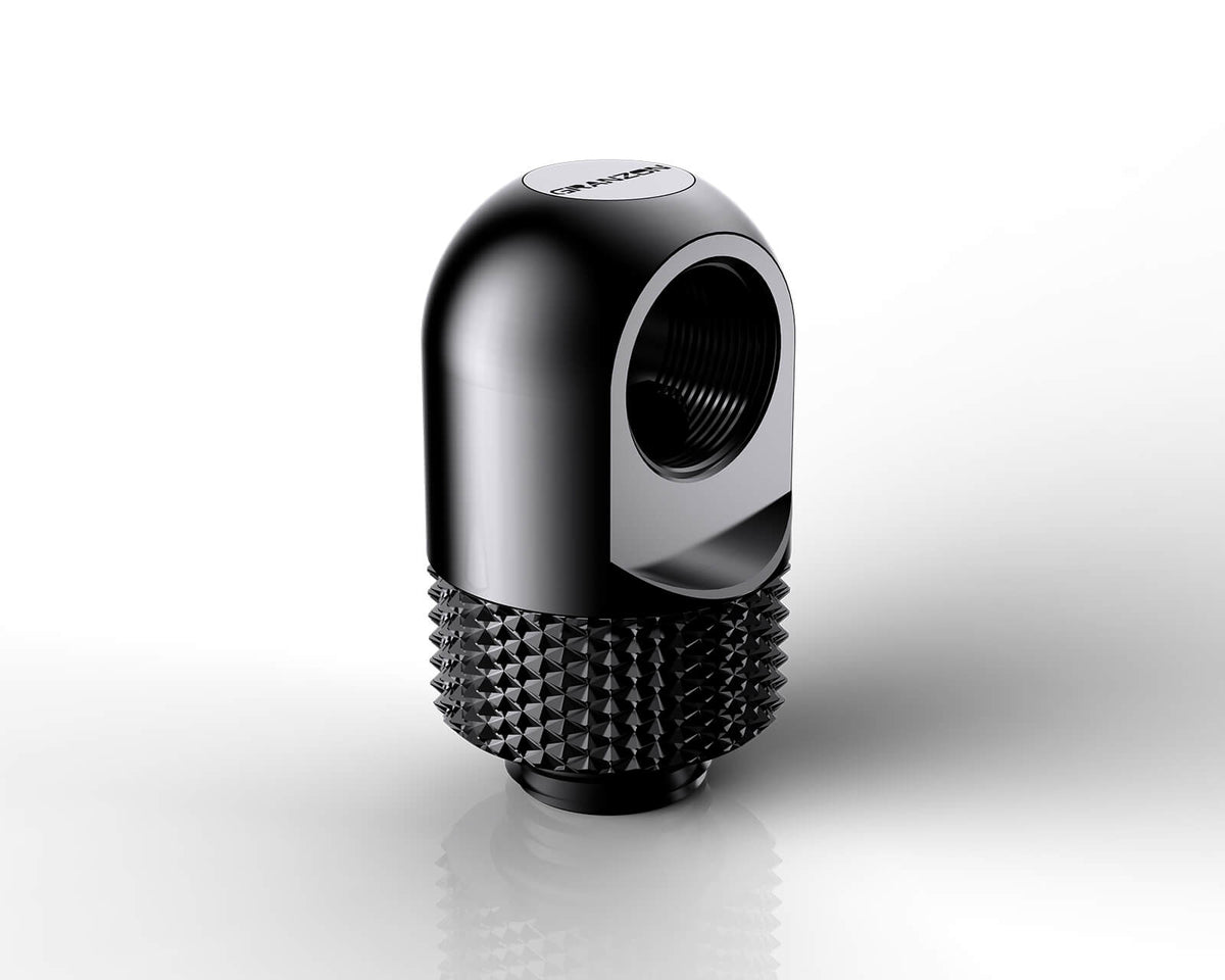 Granzon G 1/4in. Male to Female 90 Degree Rotary Elbow Fitting (GD-90) - Black
