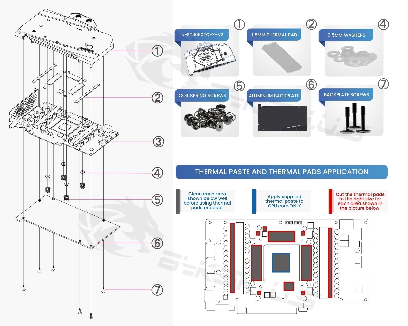 Bykski Full Coverage GPU Water Block and Backplate for Zotac