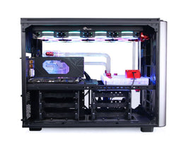 Bykski Distro Plate For Thermaltake Level 20 XT - PMMA w/ 5v Addressable RGB (RBW) (RGV-TT-LEVEL20XT-P-K) - DDC Pump With Armor