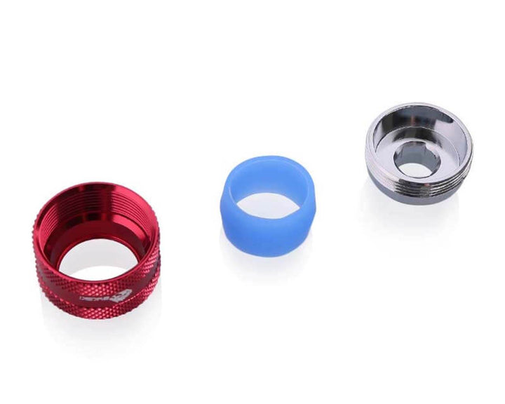 Bykski Anti-Off Rigid 16mm OD Fitting (B-FTHTJ-L16) - Red