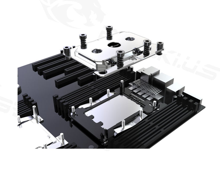 Bykski CPU-SR3647-X XEON CPU Water Cooling Block - Full Metal - Nickel Plated - Gray (CPU-SR3647-X) (LGA 3647)