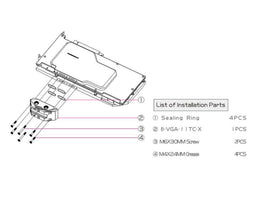 Bykski Full Coverage GPU Water Block w/ Integrated Active Backplate for Zotac RTX 3090 HOF Extreme Limited Edition (N-GY3090HOF-TC)
