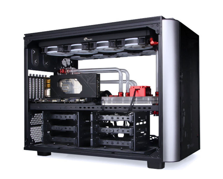 Bykski Distro Plate For Thermaltake Level 20 XT - PMMA w/ 5v Addressable RGB (RBW) (RGV-TT-LEVEL20XT-P-K) - DDC Pump With Armor