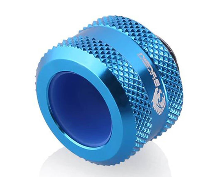 Bykski Anti-Off Rigid 14mm OD Fitting (B-FTHTJ-L14) - Blue