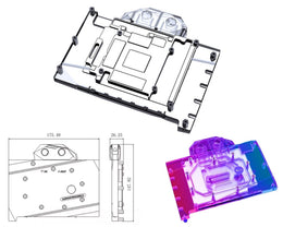 Bykski Full Coverage GPU Water Block and Backplate For GIGABYTE GeForce RTX 4070 Ti AERO/Gaming OC  (N-GV4070TIAROC-X)