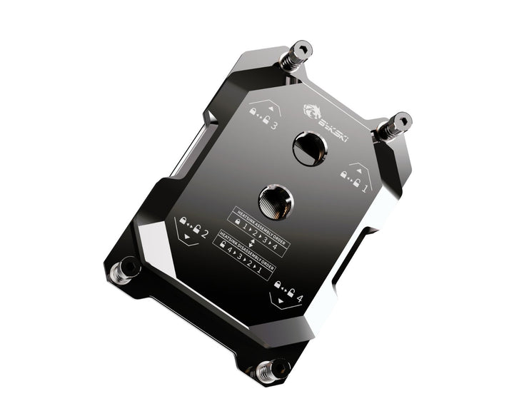 Bykski CPU-SRSP3-X (LGA4094) EPYC Server CPU Water Cooling Block - Full Metal - Nickel Plated - Gray (Socket SP3)