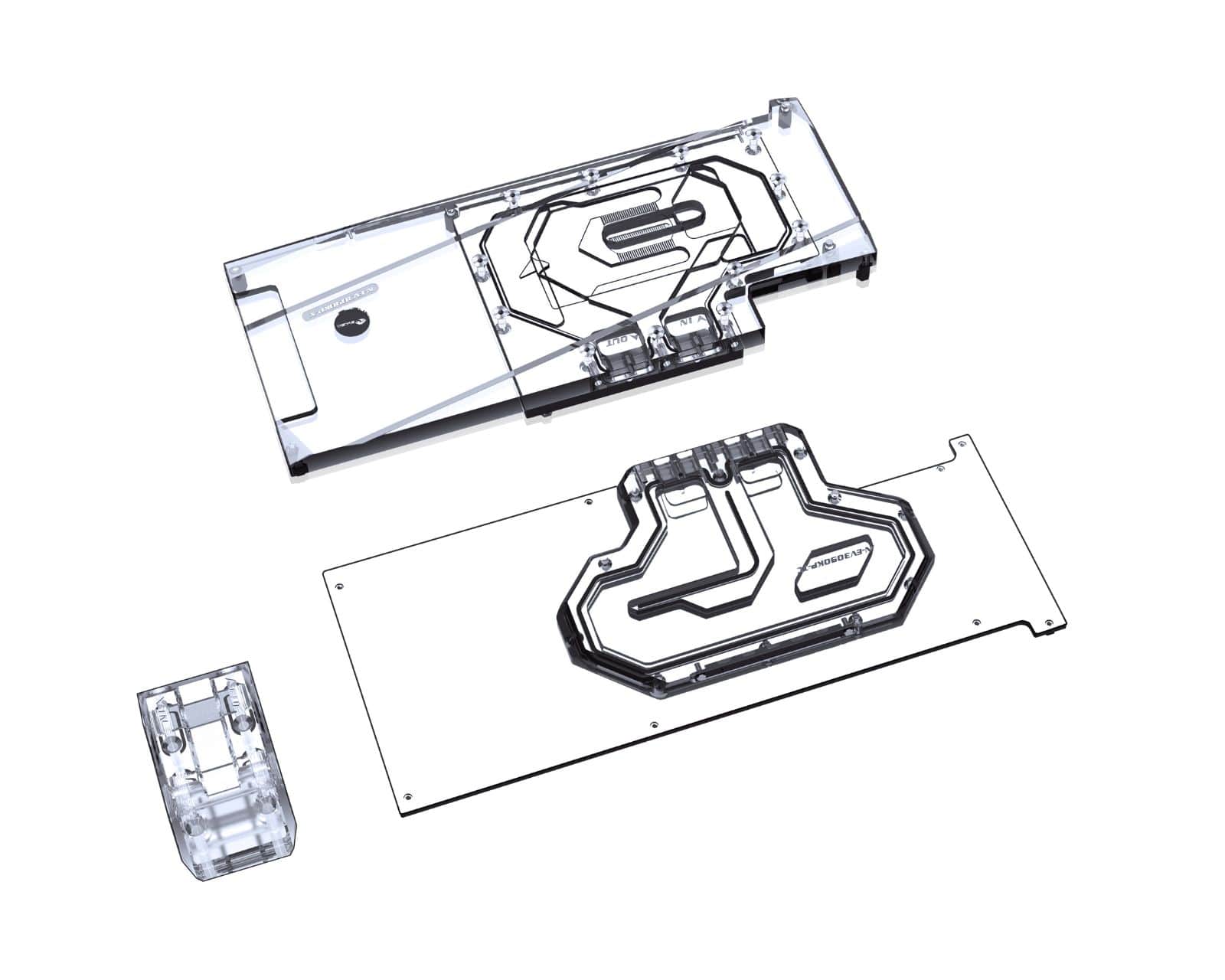 Bykski Full Coverage GPU Water Block w/ Integrated Active Bykski Full Coverage GPU Water Block w/ Integrated Active