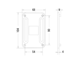 Bykski Premium Backplate For AMD Ryzen CPUs - Socket AM4 Compatibility (B-AM4-BE-632)
