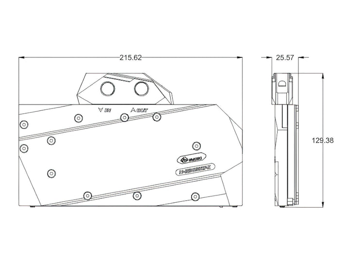 Bykski Full Coverage GPU Water Block and Backplate for Colorful iGame Battle-Axe RTX 3090/3080 (N-IG3090ZF-X)