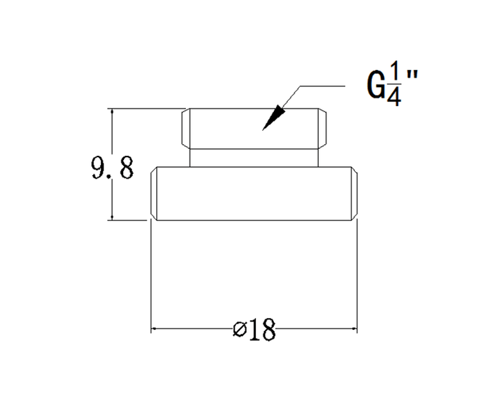 Bykski G 1/4in. Knurled Stop Plug (B-PD5) - Silver