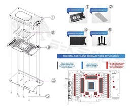 Bykski Armored End Port GPU Waterblock with Backplate For Gigabyte GeForce RTX 5090 Gaming OC 32G (N-GV5090DWF-X-V2)