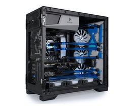 Bykski Distro Plate For ANTEC P120 PMMA w/ 5v Addressable RGB(RBW) (RGV-ANTEC-P120-P-ATK-K) - DDC Pump With Armor