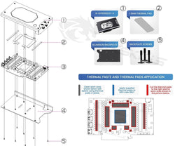 Bykski Armored End Port GPU Waterblock with Backplate For Galax GeForce RTX 5090 D Luna OC (N-GY5090DXY-X)