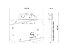 Bykski Full Coverage GPU Water Block and Backplate for iGame RTX 3060 bilibili E-sports Edition 12G (N-IG3060-X)