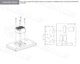 Bykski Distro Plate For CORSAIR 280X - Frosted PMMA w/ 5v Addressable RGB (RBW) - Pump Included (RGV-COS-280X-P)