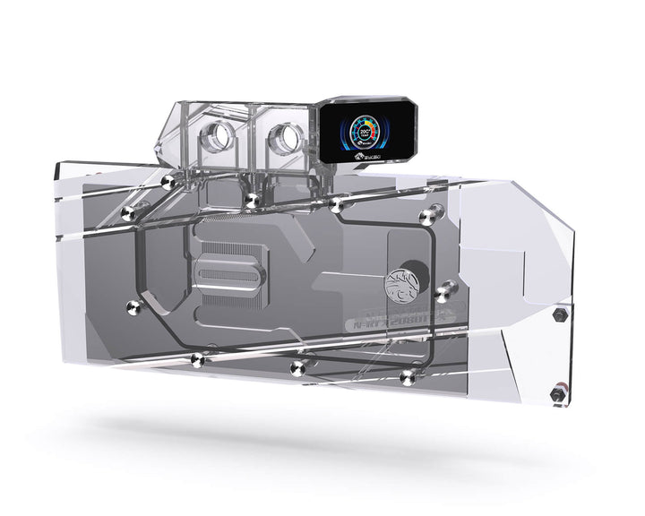 Bykski GPU Block 90 Degree Digital Display Module (B-VGA-SC-FX) - Clear