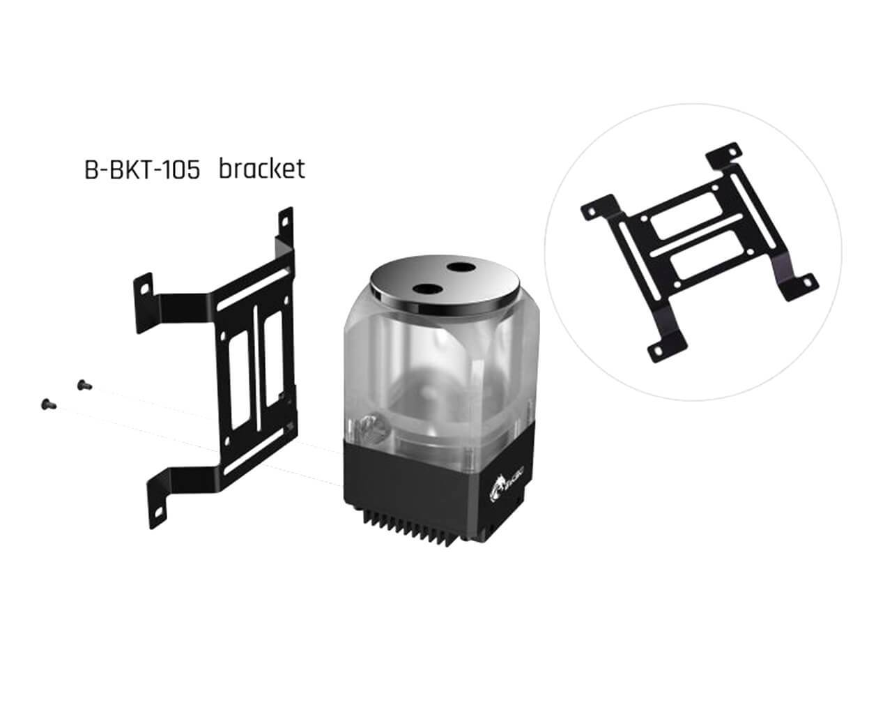 Bykski Mini DDC Pump Reservoir Combo w/ Armor (B-TANK-DDC-MI
