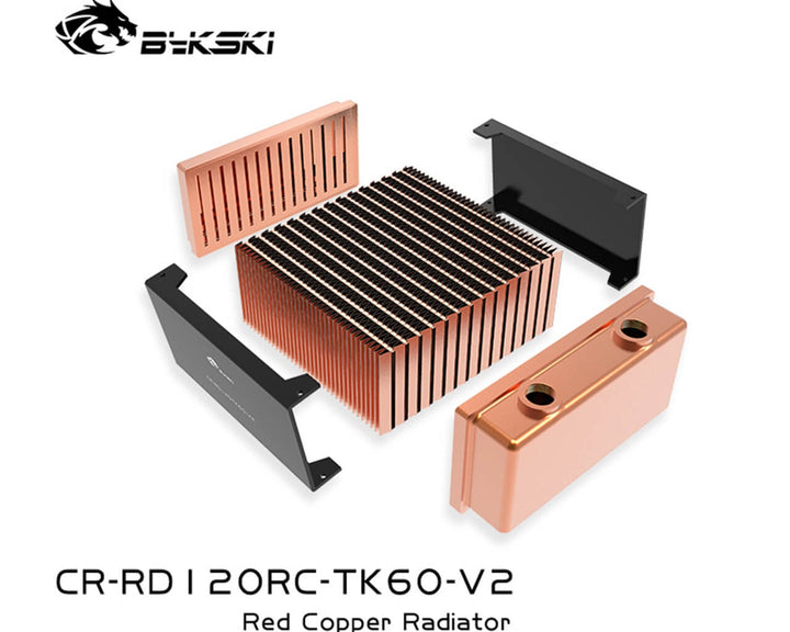 Bykski 120mm x 60mm RC Series Radiator, 120mm x 1, Single Fan (CR-RD12 ...