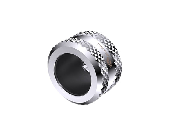 Bykski Anti-Off Rigid 16mm OD Fitting (B-FTHTJ-L16) - Silver