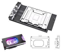 Bykski Armored End Port GPU Waterblock with Backplate For ASUS TUF Gaming GeForce RTX 5090 32GB GDDR7 (N-AS5090TUF-X)