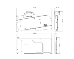 Bykski Full Coverage GPU Water Block w/ Integrated Active Backplate for Zotac RTX 3090 HOF Extreme Limited Edition (N-GY3090HOF-TC)