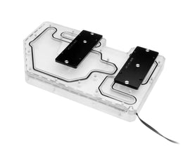 Bykski Distro Plate for ZEAGINAL Z16 - PMMA w/ 5v Addressable RGB (RBW) (RGV-ZG-Z16)