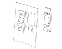 Bykski Distro Plate For Deepcool EATX 55 - FROSTED PMMA w/ 5v Addressable RGB (RBW) - Pump Included (RGV-DP-EATX-55 )