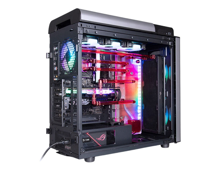 Bykski Distro Plate For Thermaltake LEVEL20 GT - PMMA w/ 5v Addressable RGB(RBW) (RGV-TT-LEVEL20GT-P-K) - DDC Pump With Armor